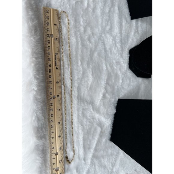 Lot of 3 Necklaces Gold Tone Chains - Picture 8 of 16